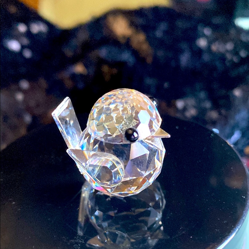 Swarovski Crystal Bird Mini Figurine Signed